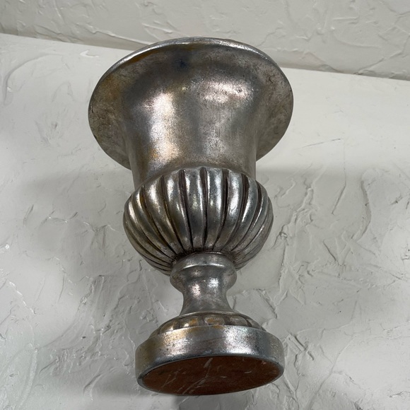 Metallic Color Ceramic  Flower Pedestal Vase - Picture 3 of 11